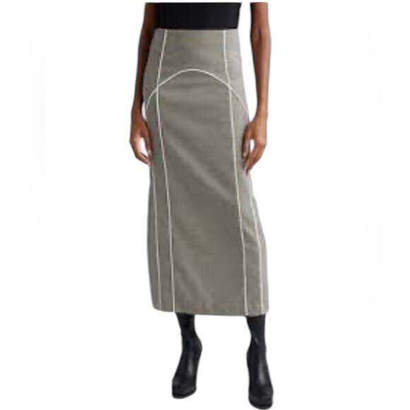 NWOT Gestuz Pippa Houndstooth Check Midi Skirt - Sz 38/US 6 - Picture 3 of 14